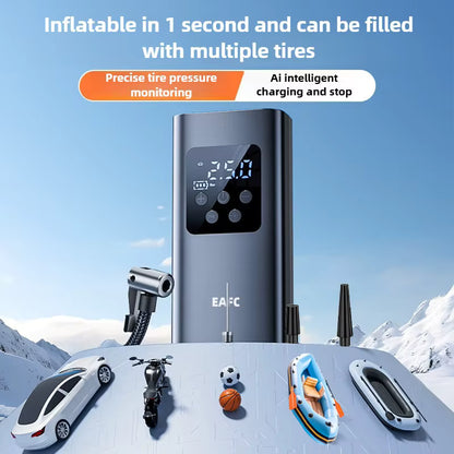 Wireless tire inflator with digital display – 150 PSI