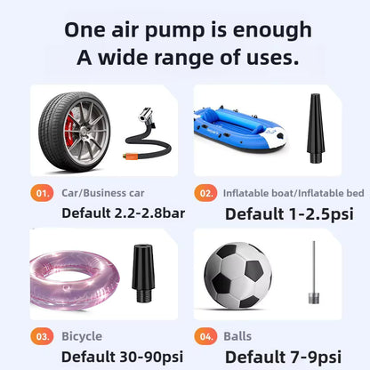 Wireless tire inflator with digital display – 150 PSI